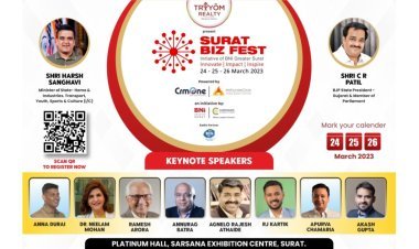 BNI द्वारा ट्रायम रियल्टी द्वारा प्रस्तुत सबसे बड़ा बिजनेस फेस्टिवल ‘द सूरत बिज़ फेस्ट’ का आयोजन