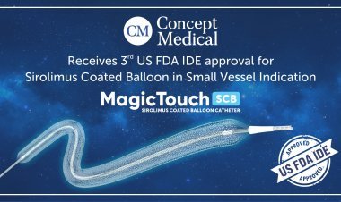 कॉन्सेप्ट मेडिकल को अपने मैजिकटच – सिरोलिमस कोटेड बैलून के लिए यूएस एफडीए से तीसरा आईडीई अनुमोदन प्राप्त हुआ