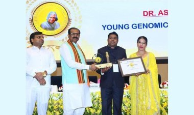 युवा जीनोमिक साइंटिस्ट डॉ. सी. पी. असीब को  डॉ. ए. पी. जे.अब्दुल कलाम इंस्पिरेशन अवार्ड