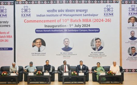 आईआईएम संबलपुर ने की अपने फ्लैगशिप एमबीए प्रोग्राम के 10वें बैच की शुरुआत, पुरुषों की तुलना में तीन गुना अधिक महिलाएं शामिल 