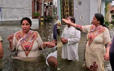 नीलम कृष्ण पहलवान ने किया नाले के टूटे हिस्से का निरीक्षण, दिया शीघ्र समाधान का आश्वासन